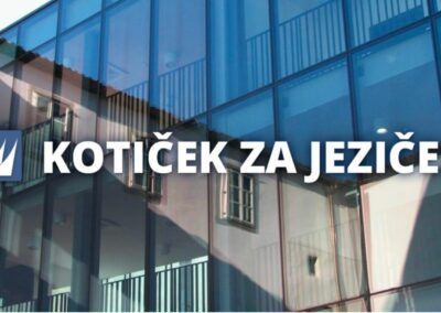 Kotiček za jeziček: novosti iz rubrike o jezikovnih dilemah, slovničnih in pravopisnih pravilih