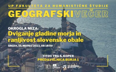 Geografski večer: Dviganje gladine morja in ranljivost slovenske obale