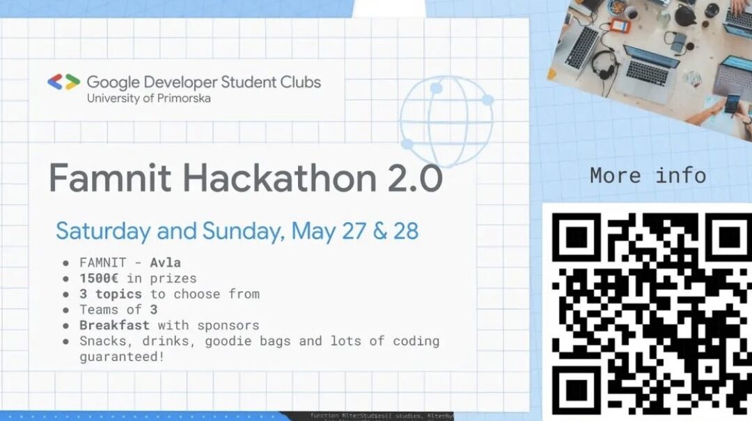 Famnitov Hackathon 2.0 za vse študente UP!
