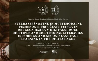 Vabilo na zagovor doktorske disertacije kandidatke Elise Da Lio