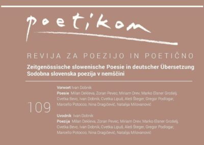 Marcello Potocco uvrščen v antologijsko številko revije Poetikon v nemščini