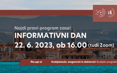 Informativni dan študijskih programov druge in tretje stopnje