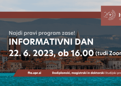Informativni dan študijskih programov druge in tretje stopnje