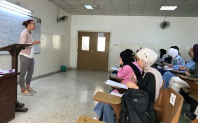 Dr. Melita Lemut Bajec iz Oddelka za uporabno jezikoslovje je v okviru projekta Erasmus+ Teaching Mobility predavala na Univerzi v Jordaniji