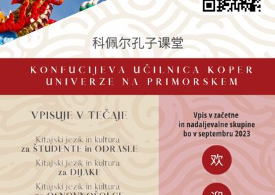 Odprte prijave na tečaj kitajskega jezika in kulture