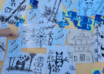 Predstavitev risanega filma o Almi Karlin na OŠ Lucija