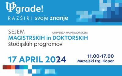 Prihaja sejem magistrskih in doktorskih študijskih programov UPgrade – razširi svoje znanje