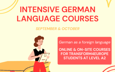 Jeseni intenzivni tečaji nemščine za študente v okviru T4EU