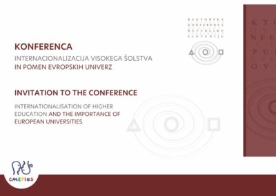 Vabilo na konferenco Internacionalizacija visokega šolstva in pomen evropskih univerz