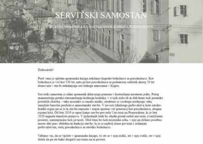 Zaživela spletna spominska knjiga Servitskega samostana