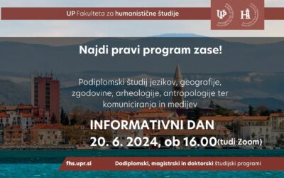 Informativni dan za magistrske in doktorske študijske programe