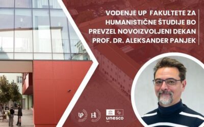 Prof. dr. Aleksander Panjek novoizvoljeni dekan Fakultete za humanistične študije