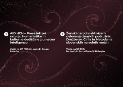 Fakulteta za humanistične študije pridobila dva projekta
