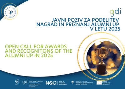 Javni poziv za podelitev nagrad in priznanj Alumni kluba UP v letu 2025