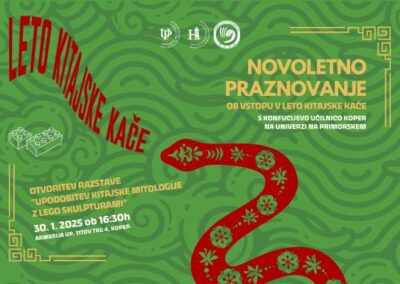 Konec januarja bomo tudi v Konfucijevi učilnici Koper stopili v kitajsko leto kače