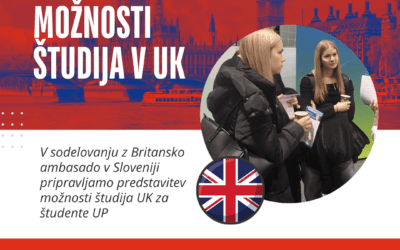 Predstavitev možnosti študija v VB s strani Britanske ambasade v Sloveniji