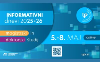 Informativni dan za podiplomski študij na UP FHŠ