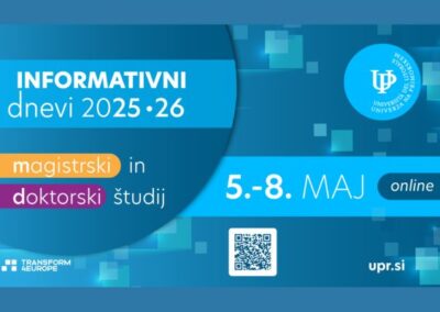 Informativni dan za podiplomski študij na UP FHŠ