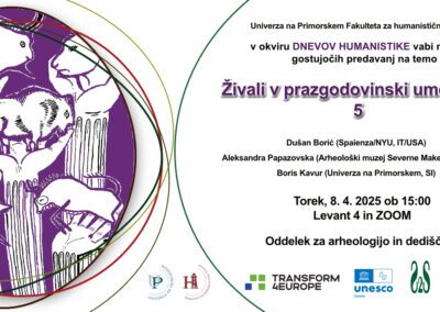 Dnevi humanistike 2025: Živali v prazgodovinski umetnosti 5