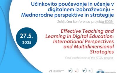 Konferenca: Učinkovito poučevanje in učenje v digitalnem izobraževanju – Mednarodne perspektive in strategije