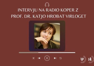 Intervista su Radio Koper con prof. dr. Katja Hrobat Virloget