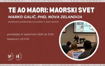 Preizkusno predavanje Marko Galič, PhD, Nova Zelandija