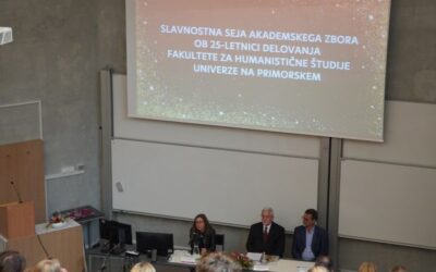 Slavnostni akademski zbor UP FHŠ ob 25-letnici delovanja