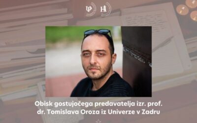 Obisk gostujočega predavatelja izr. prof. dr. Tomislava Oroza iz Univerze v Zadru