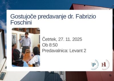 Gostujoče predavanje dr. Fabrizio Foschini