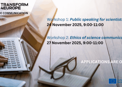 Public speaking for scientists and Ethics of science communication: Apply for November’s workshops