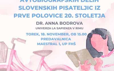 Mobilnost v avtobiografskih delih slovenskih pisateljic iz prve polovice 20. stoletja.