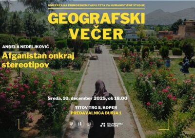 Geografski večer: Afganistan onkraj stereotipov