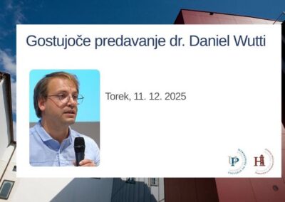 Gostujoče predavanje dr. Daniel Wutti, četrtek, 11.12.2025