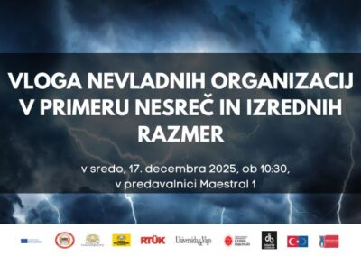 VLOGA NEVLADNIH ORGANIZACIJ V PRIMERU NESREČ IN IZREDNIH RAZMER
