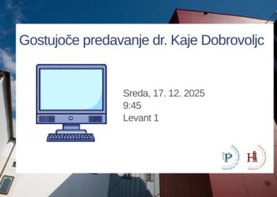 Gostujoče predavanje z naslovom Skladenjsko razčlenjeni korpusi za slovenščin