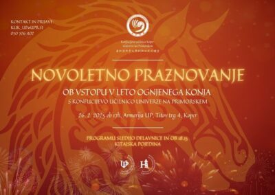 Praznovanje kitajskega novega leta v Konfucijevi učilnici Koper UP FHŠ