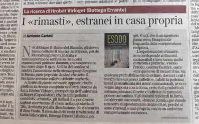 Knjiga prof. dr. Katje Hrobat Virloget objavljena v najpomembnejšem italijanskem časopisu