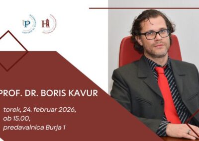 Vabilo na inavguracijsko predavanje prof. dr. Borisa Kavurja