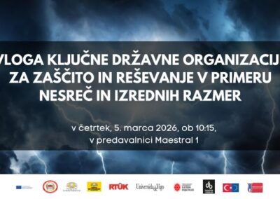 VLOGA KLJUČNE DRŽAVNE ORGANIZACIJE ZA ZAŠČITO IN REŠEVANJE V PRIMERU NESREČ IN IZREDNIH RAZMER