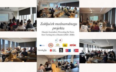 Zaključek mednarodnega projekta Disaster Journalism: Preventing the News from Turning into a Disaster (2024–2026)