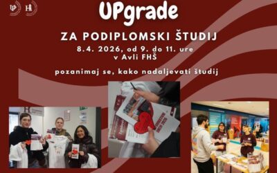 Prihaja sejem magistrskih in doktorskih študijskih programov UPgrade 