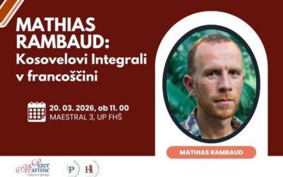Mathias Rambaud: Kosovelovi Integrali v francoščini