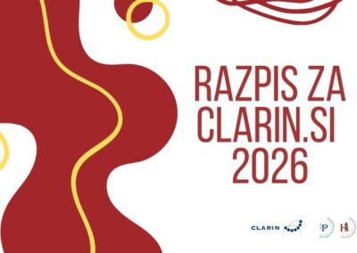 Projektni razpis za CLARIN.SI 2026