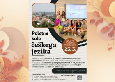 Razpis za prijave na Poletno šolo slovanskih študijev na Češkem 2026