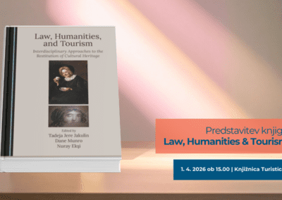Predstavitev knjige: Law, Humanities & Tourism
