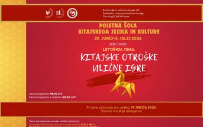 POLETNA ŠOLA KITAJSKEGA JEZIKA IN KULTURE: KITAJSKE OTROŠKE ULIČNE IGRE