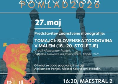ZGODOVINSKA POMLAD 2026: Tomajci: slovenska zgodovina v malem (16.–20. stoletje)