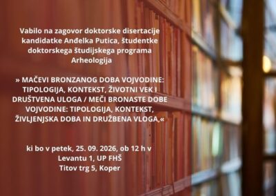 Zagovor doktorske disertacije: Anđelka Putica