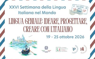 26. Teden italijanskega jezika v svetu: Genialnost jezika: snovati, načrtovati in ustvarjati z italijanščino