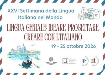 26. Teden italijanskega jezika v svetu: Genialnost jezika: snovati, načrtovati in ustvarjati z italijanščino